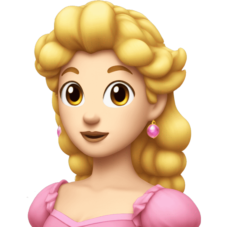 Princess peach head  emoji