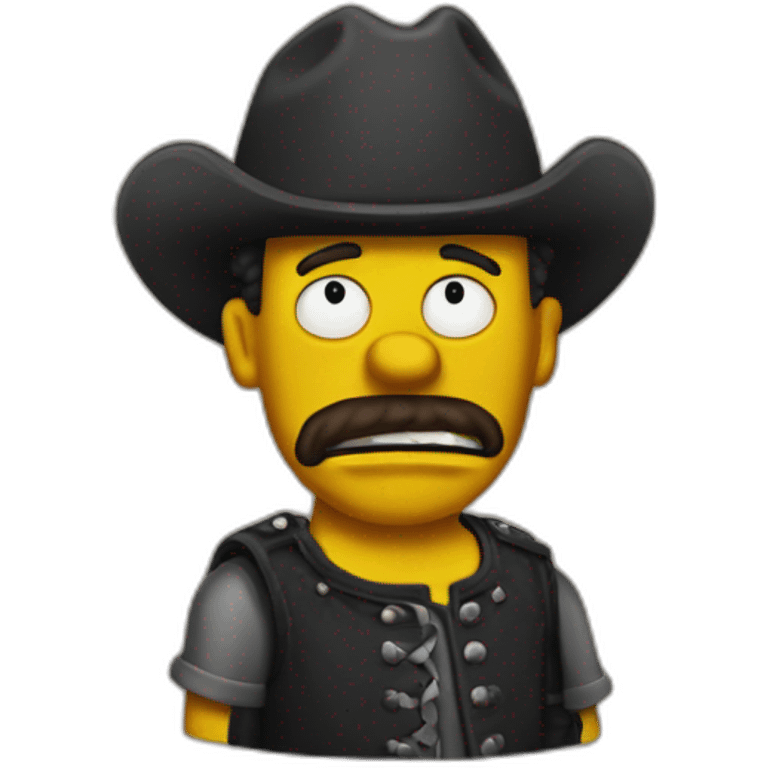 Black Bart Simpson emoji