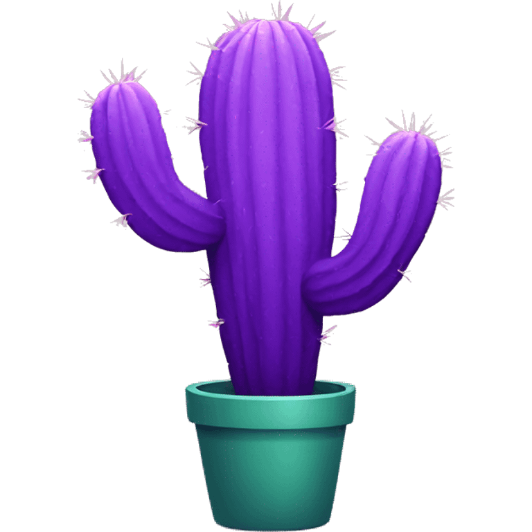 Purple cactus  emoji