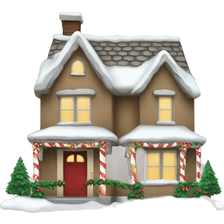 Christmas house emoji