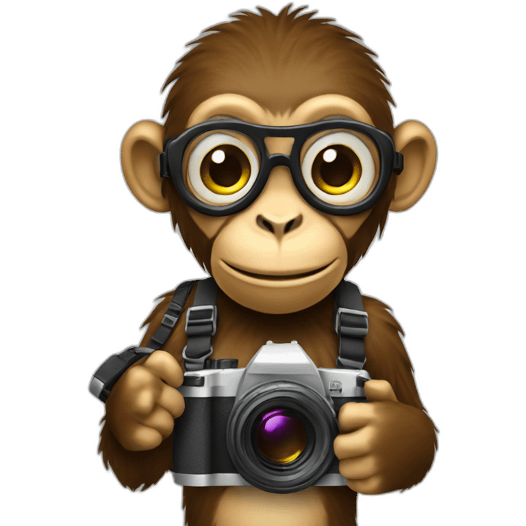 monkey coder with camera emoji