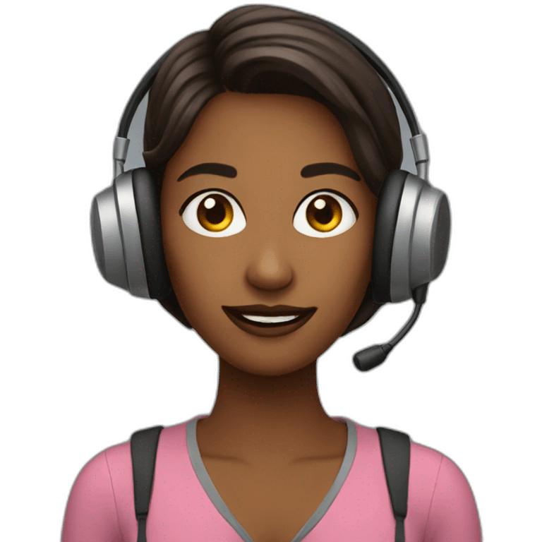 Podcast girl emoji