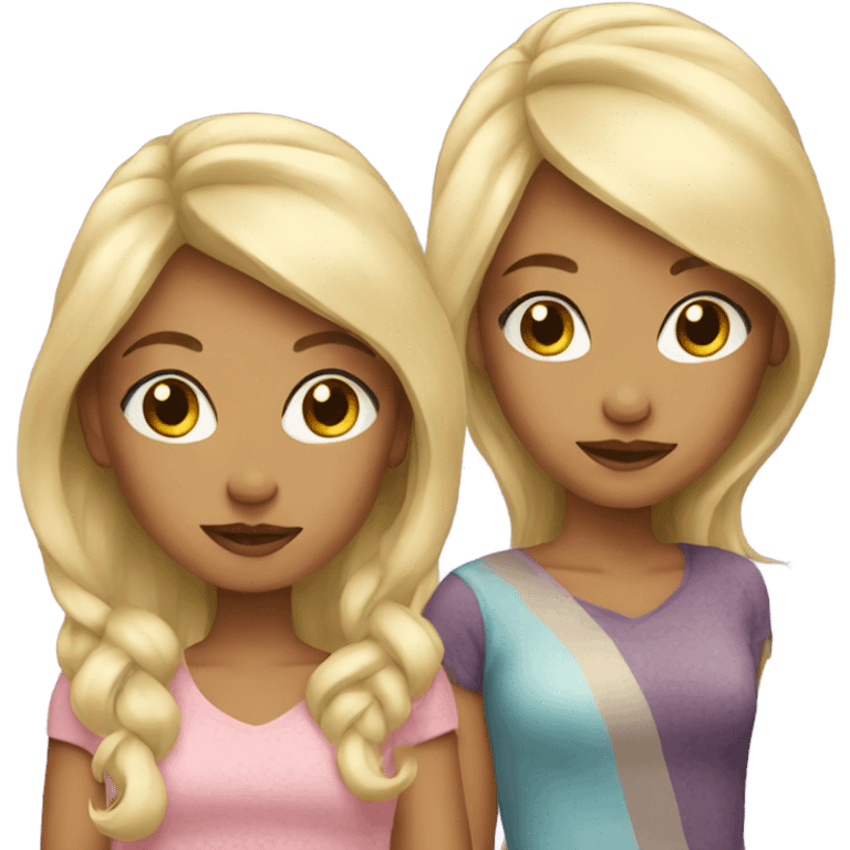 Blonde sisters  emoji