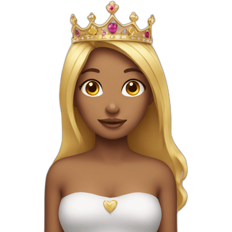 Girl with crown  emoji