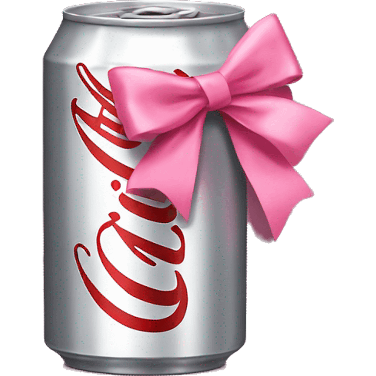 diet coke can with pink bow  emoji