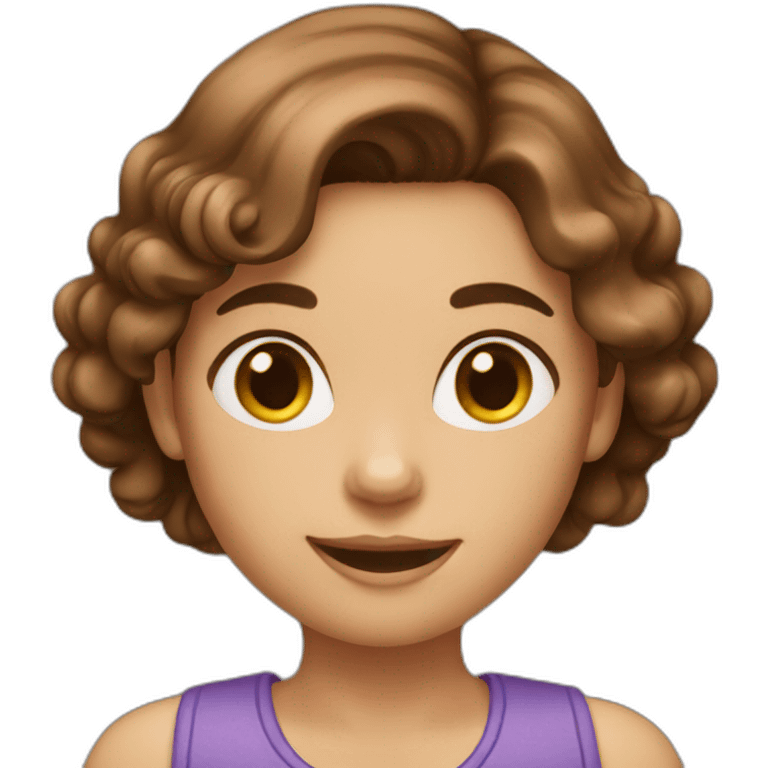 birthday brown hair girl emoji