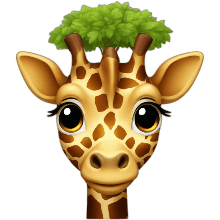 Tree giraffe emoji