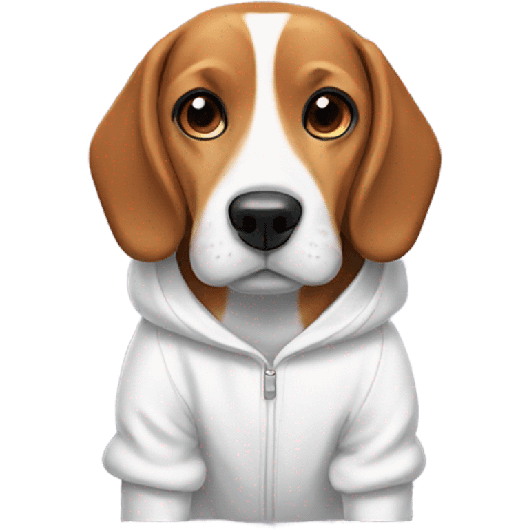 Beagle in a onesie emoji