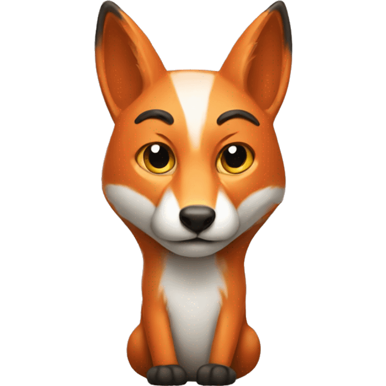 fox and moai emoj emoji