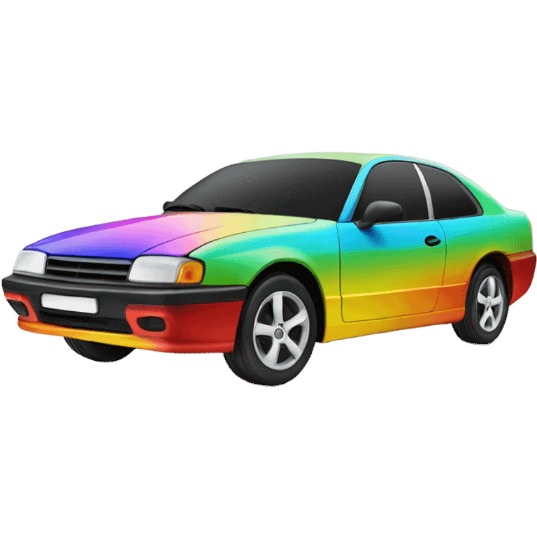 Car multicolor  emoji