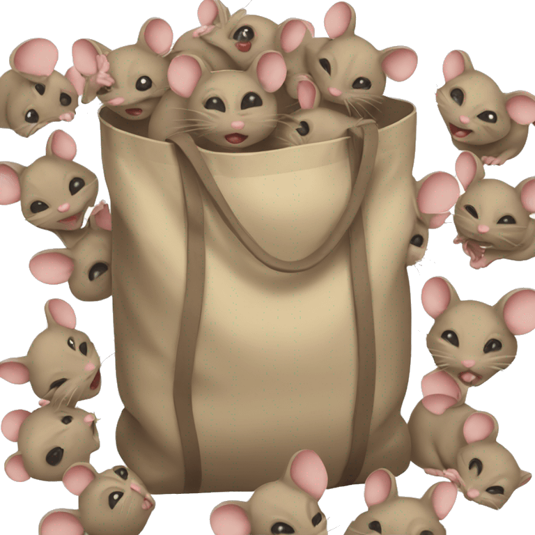 a bag full of mice emoji