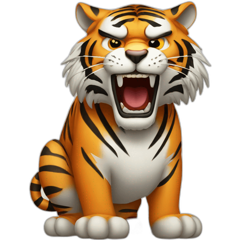 angry tiger emoji