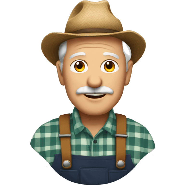 a farmer grandad emoji