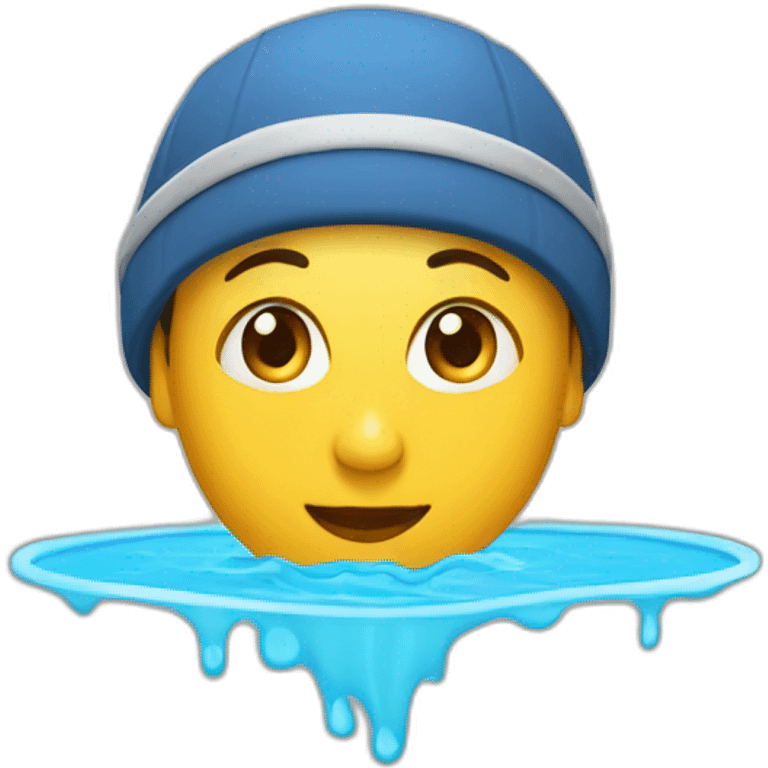 Nadadora con gorro de piscina emoji