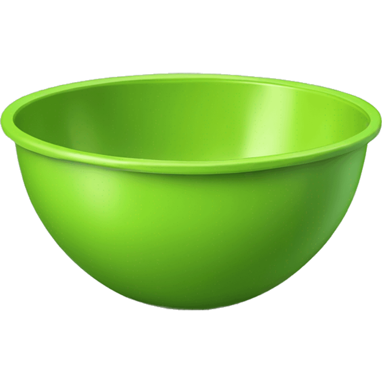 Realistic lime green mixing bowl  emoji