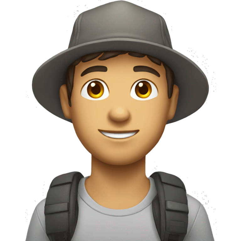 Avatar moreno con gorra emoji