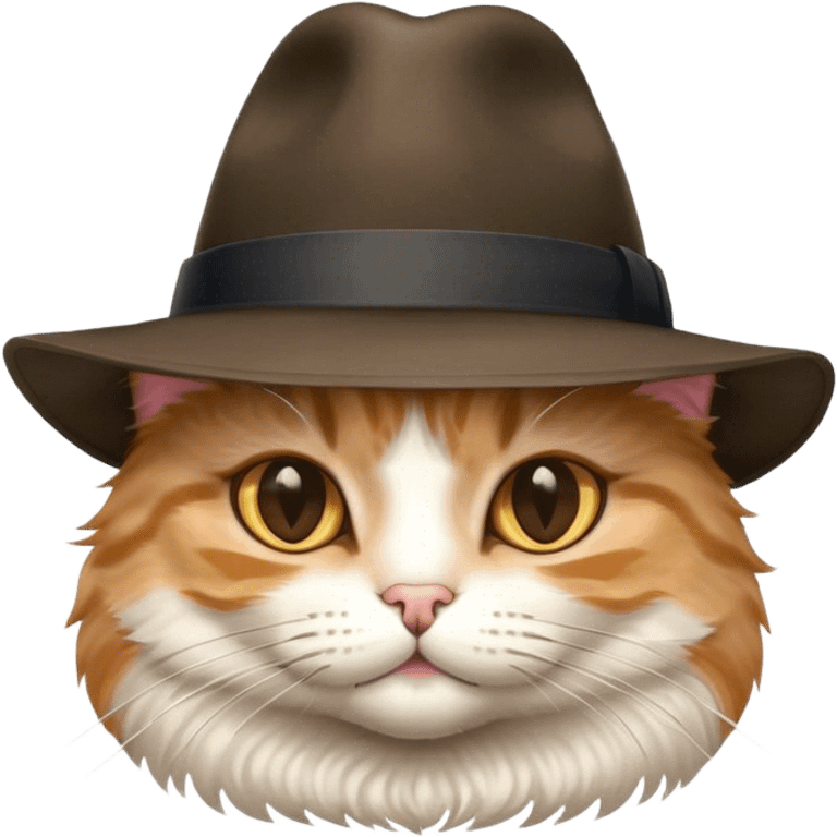 portrait of Cat wearing a hat  emoji