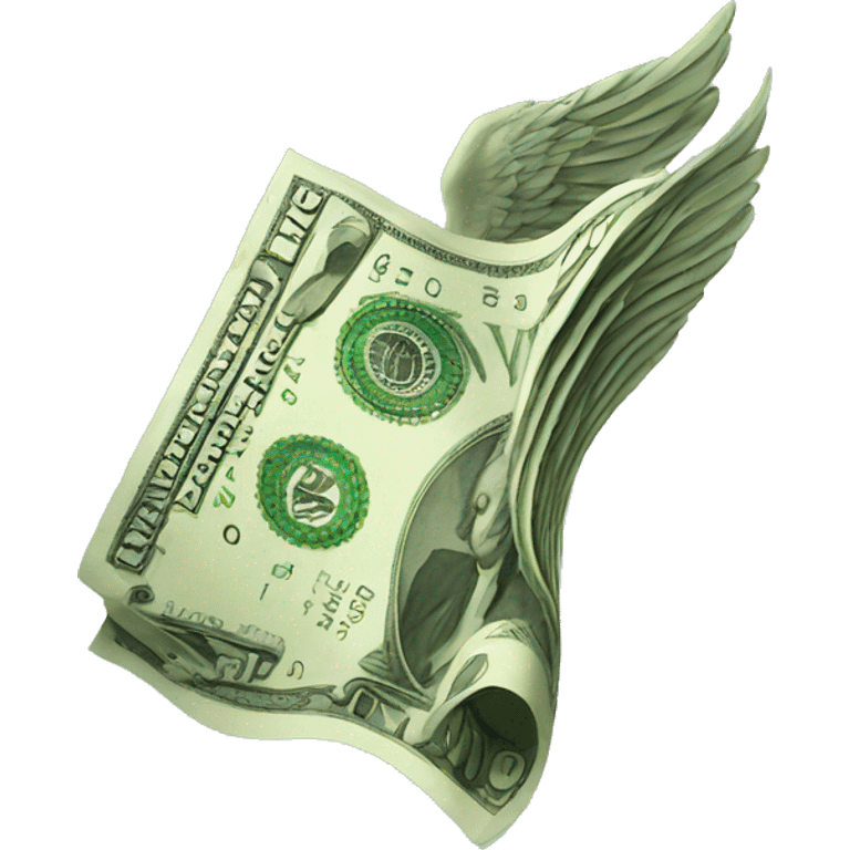 money HAS WING emoji