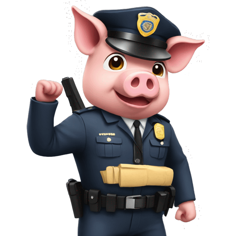 pig cop emoji