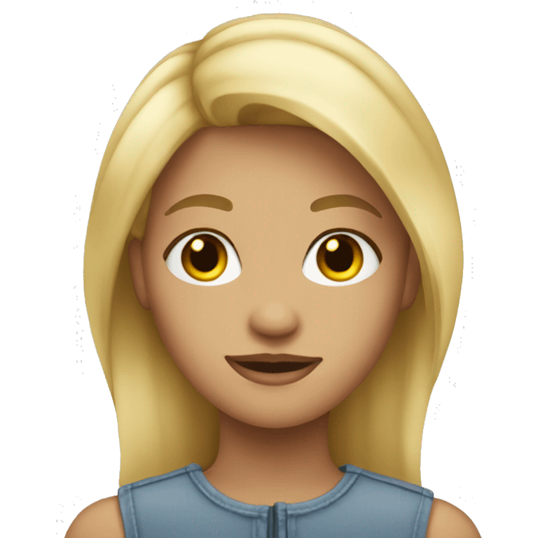 21 year old blonde girl emoji