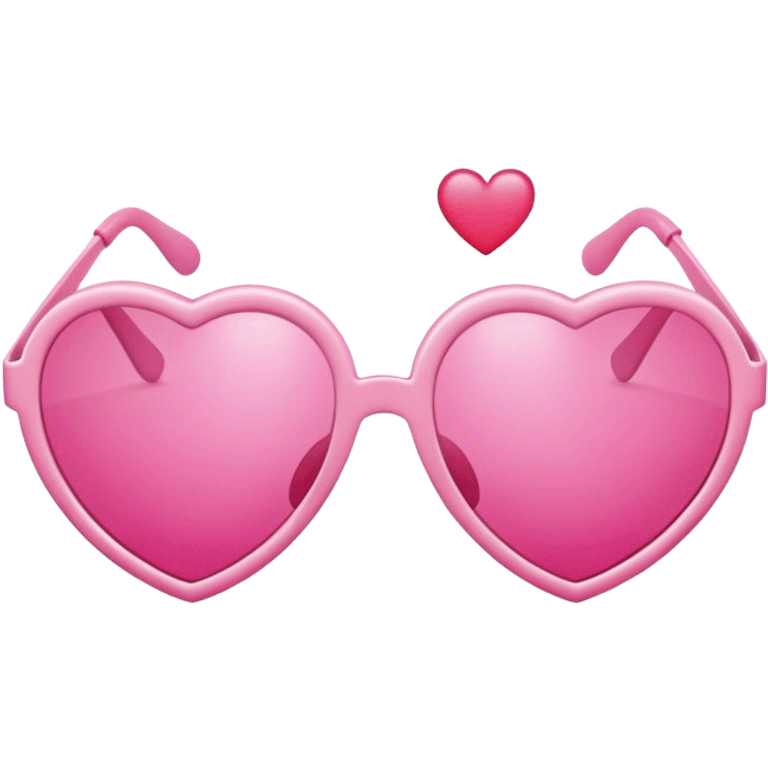 pink heart shaped sunglasses  emoji