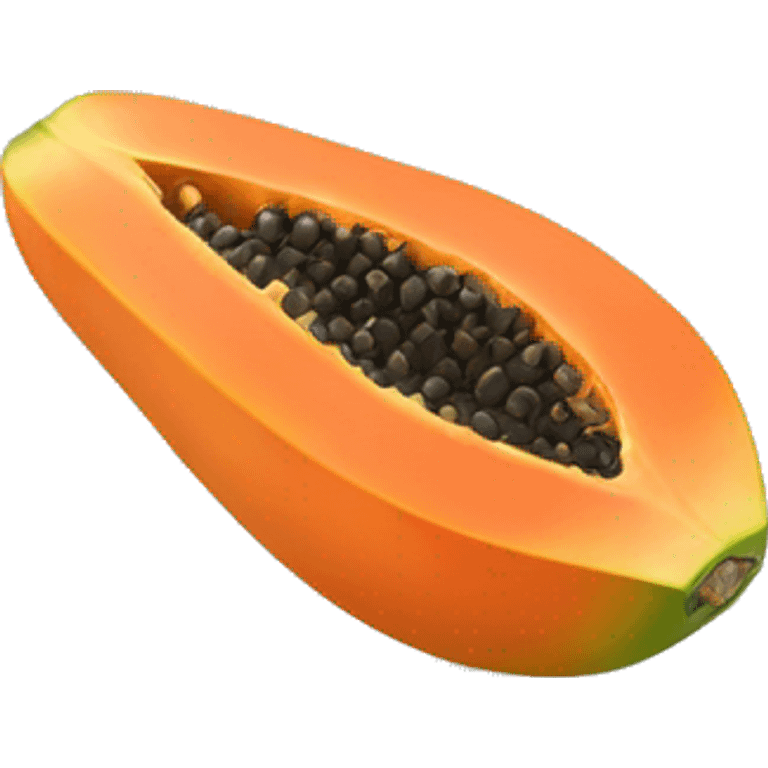 Papaya open emoji