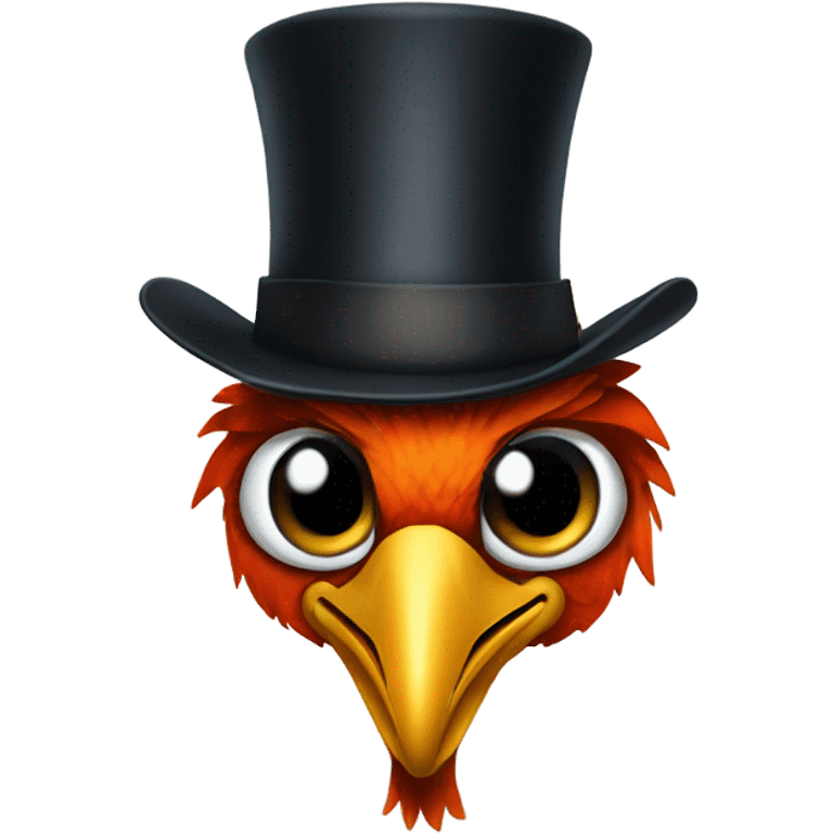 phoenix with monocle and top hat emoji