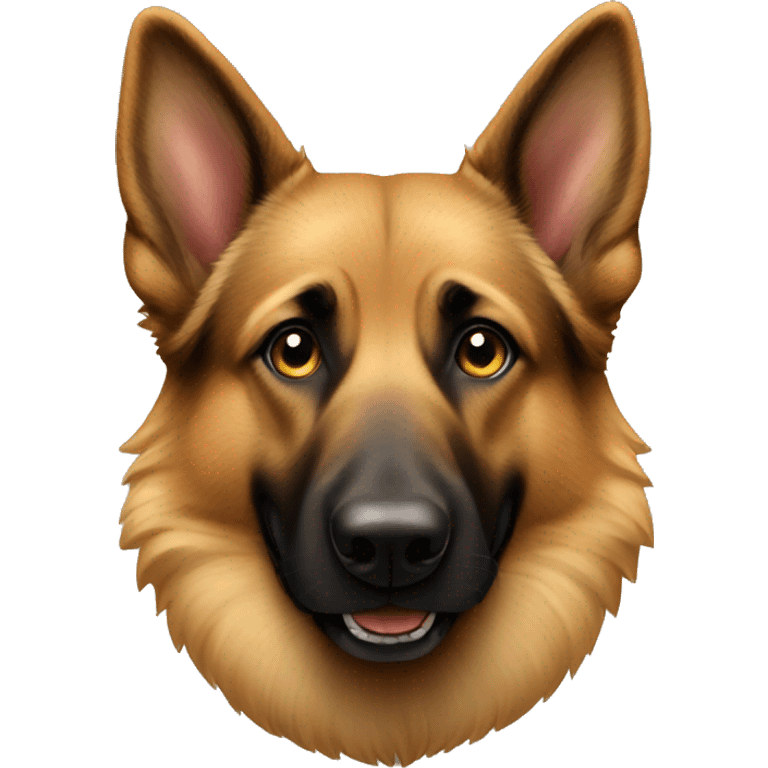 Sable Coated German Shepherd dog  emoji