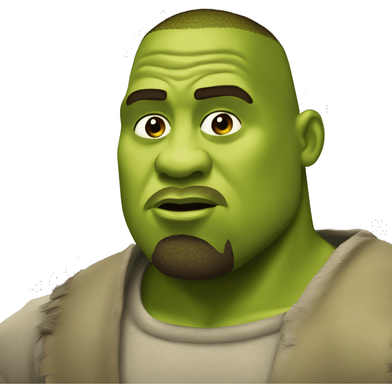 Kanye west as shrek emoji