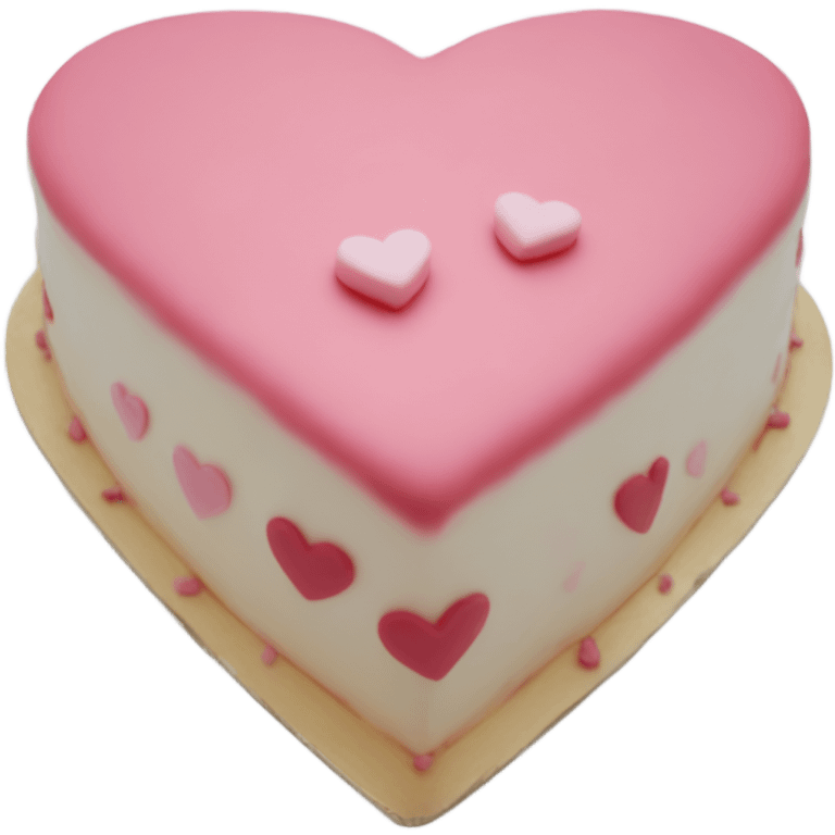 Heart cake emoji