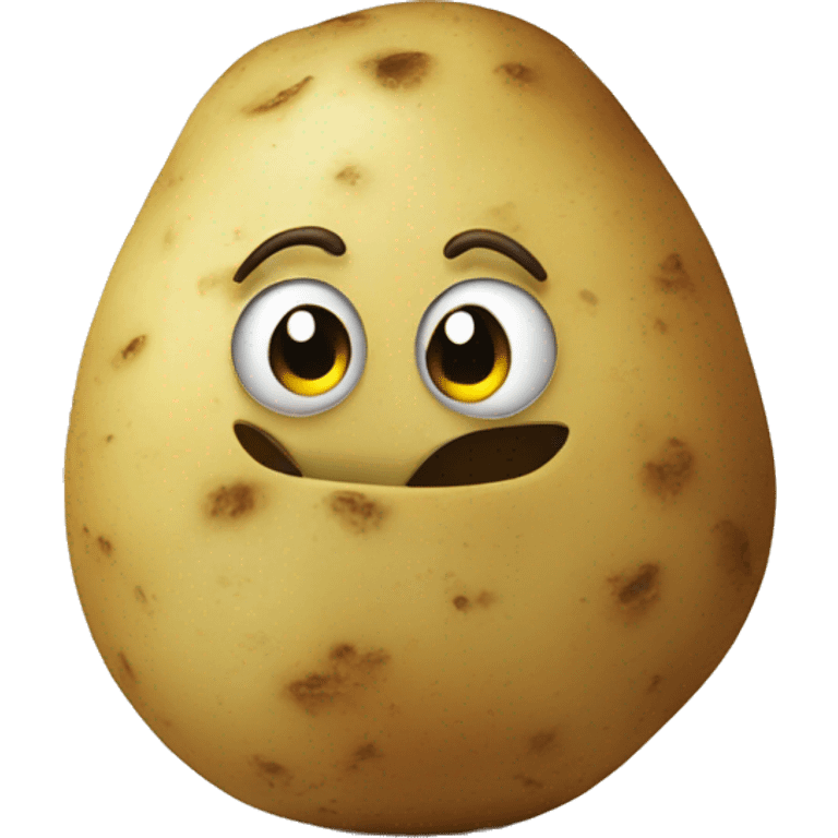 a potato wearing a tshirt  emoji