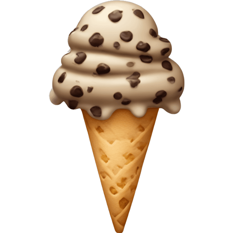 Chocolate chip ice cream  emoji