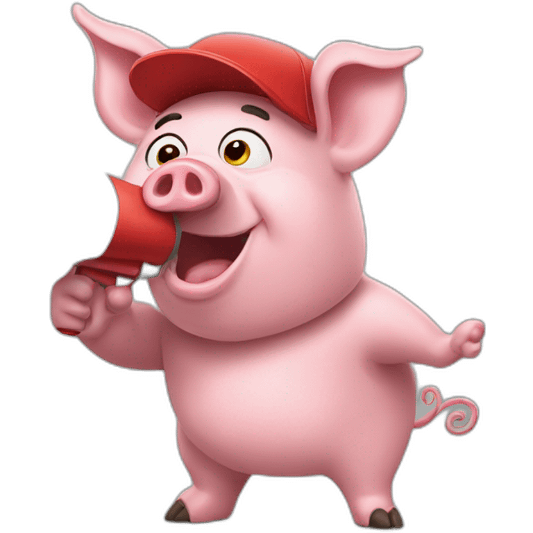 pig with megaphone emoji