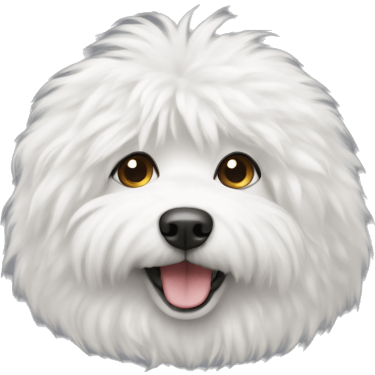 white fluffy dog emoji