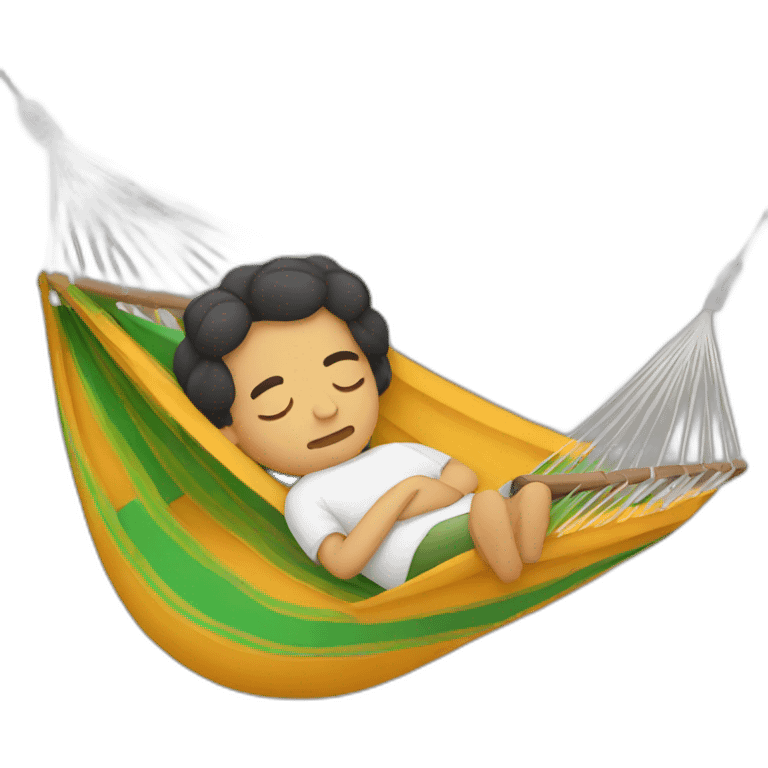 Mexican sleeping in a hammock emoji