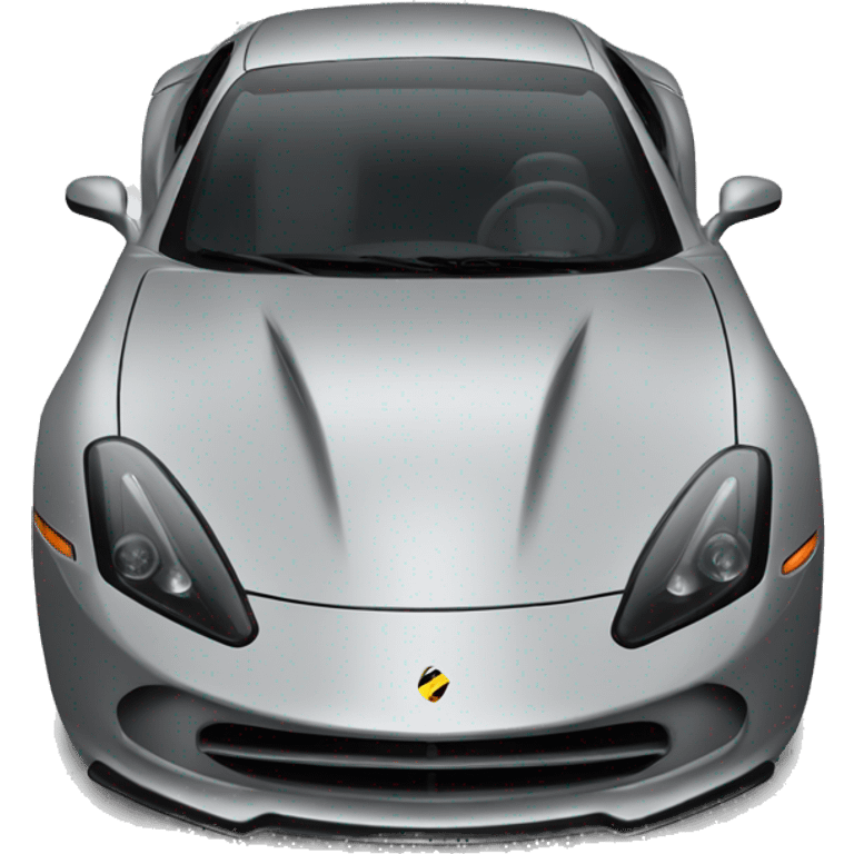 sleek sports car on grey emoji