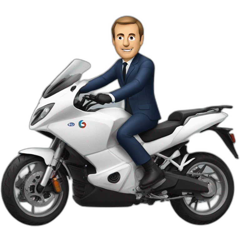 macron-en moto emoji