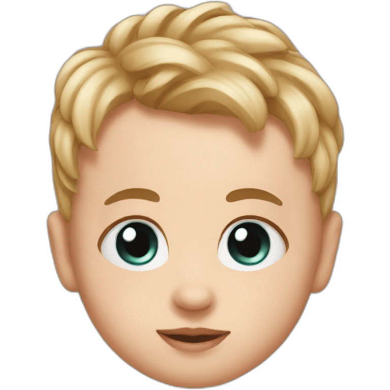 A baby  emoji