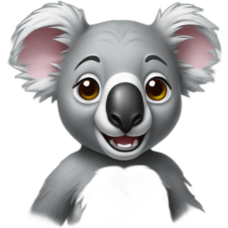 crazy koala emoji