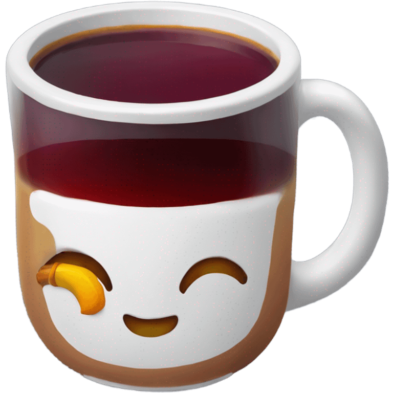 Mulled wine in a mug emoji