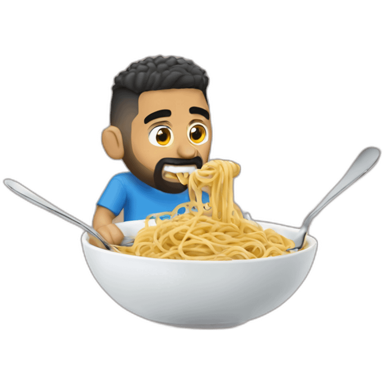 Riyad mahrez eating spagetti emoji