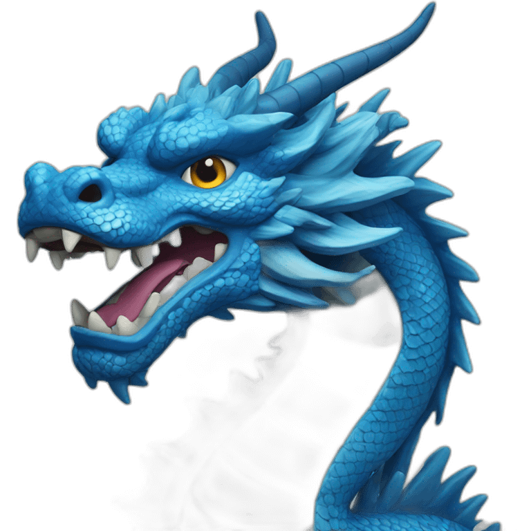 blue chinese dragon emoji