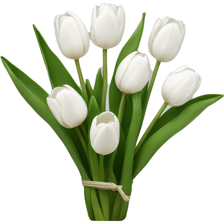 white tulips emoji