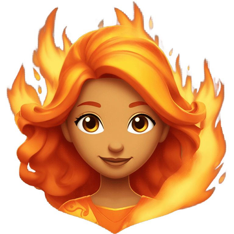 flame princess from adventure time emoji