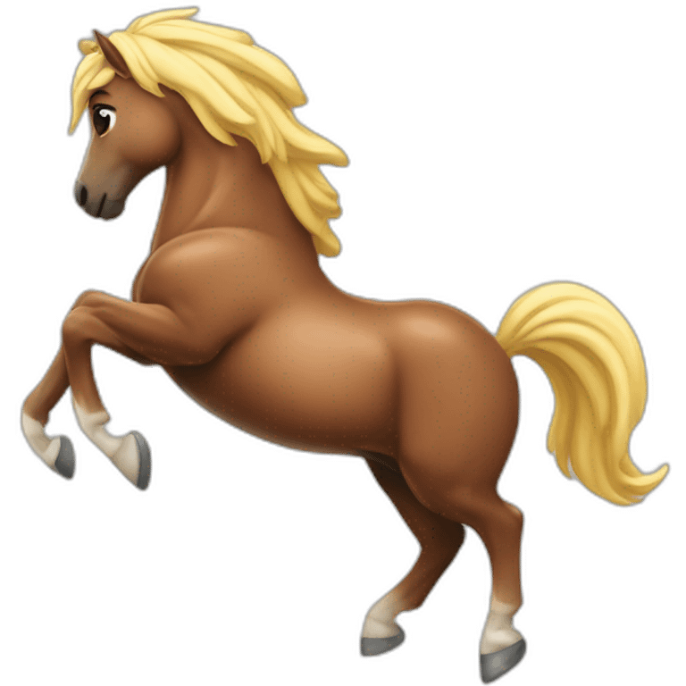 Muscle sur une licorne emoji