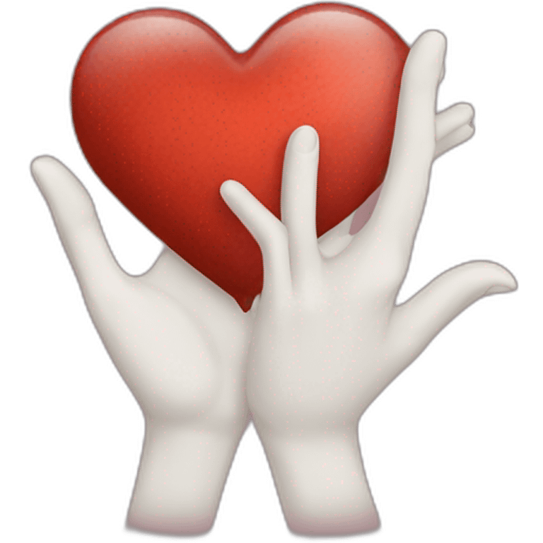 Corazon en la mano  emoji