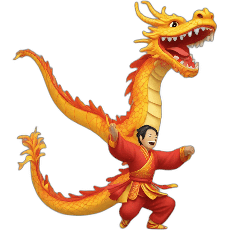 Dragon dancing  emoji