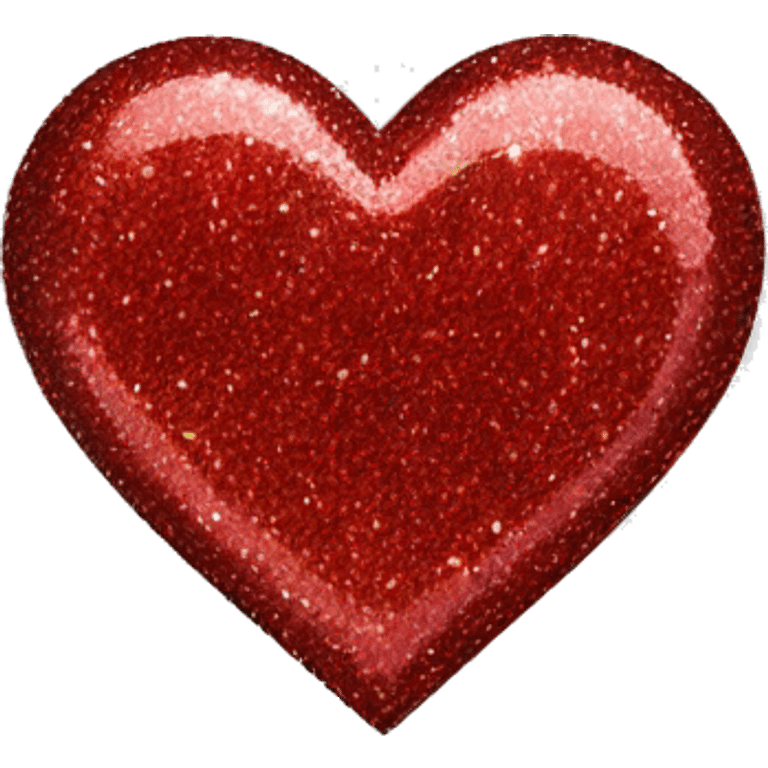 Red glitter heart emoji