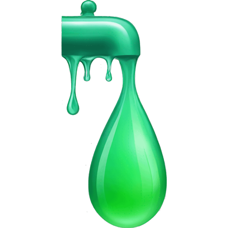 Green  Water Drip emoji