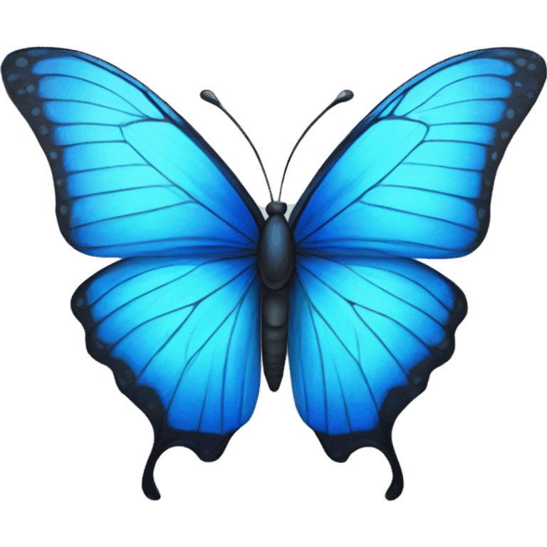 Mariposa azul emoji